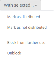 License key checkbox
