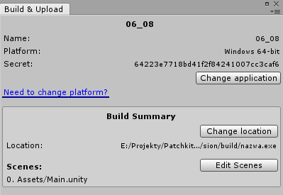 Build and Upload Window